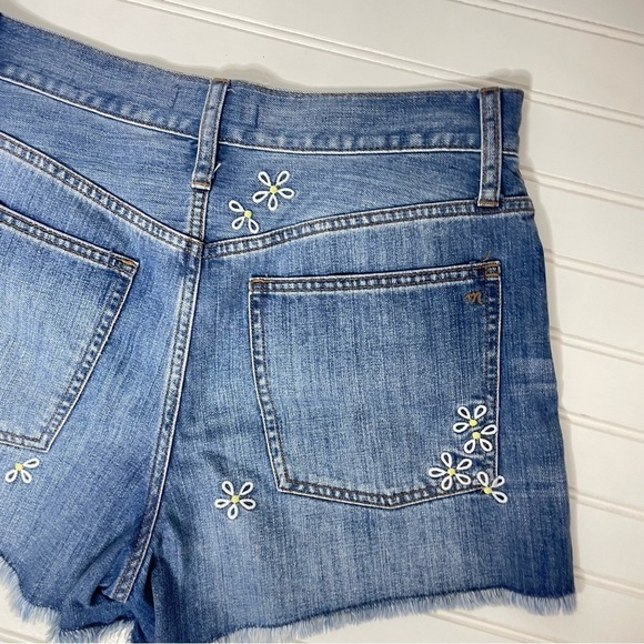 Madewell The Perfect Jean Short Embroidered Daisy Edition Womens 28 369 - Picture 7 of 9
